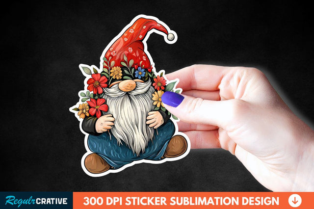 Mother's Day Gnome Sticker Clipart Sublimation Regulrcrative 