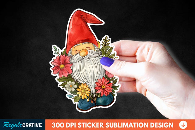 Mother's Day Gnome Sticker Clipart Sublimation Regulrcrative 