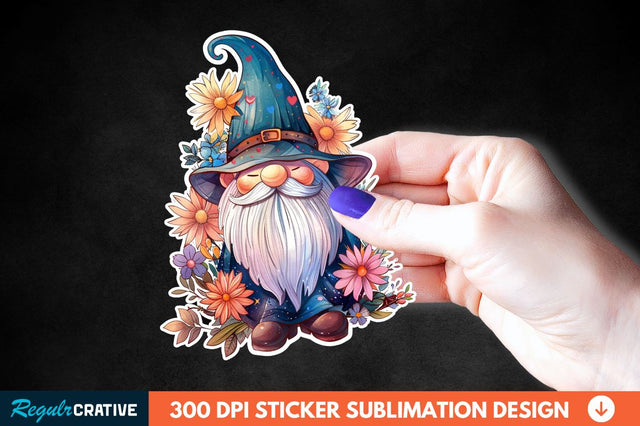Mother's Day Gnome Sticker Clipart Sublimation Regulrcrative 