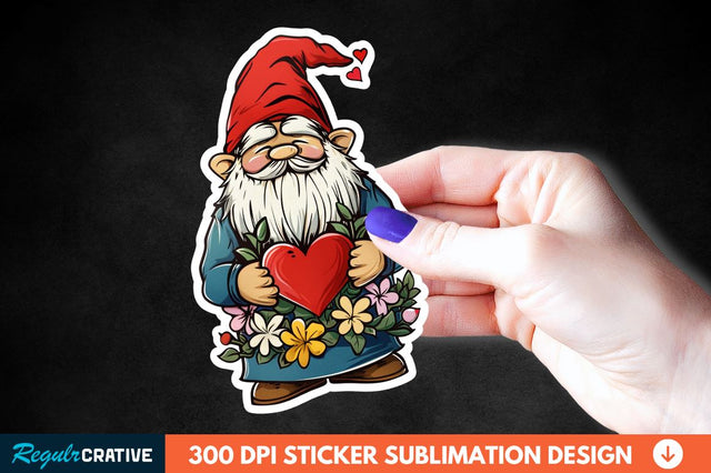 Mother's Day Gnome Sticker Clipart Sublimation Regulrcrative 