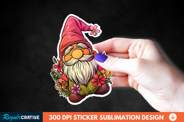 Mother's Day Gnome Sticker Clipart Sublimation Regulrcrative 