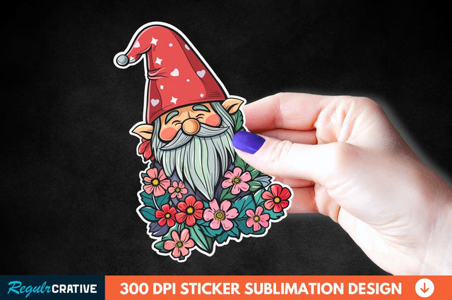 Mother's Day Gnome Sticker Clipart Sublimation Regulrcrative 