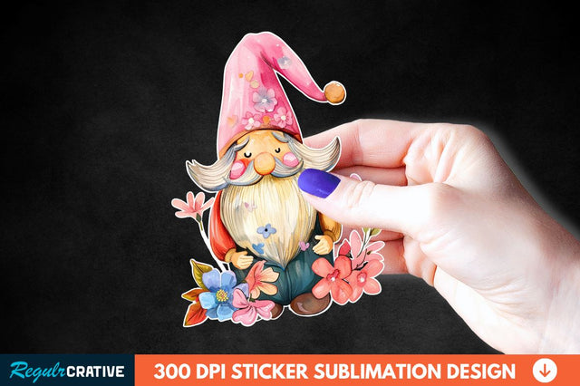 Mother's Day Gnome Sticker Clipart Sublimation Regulrcrative 