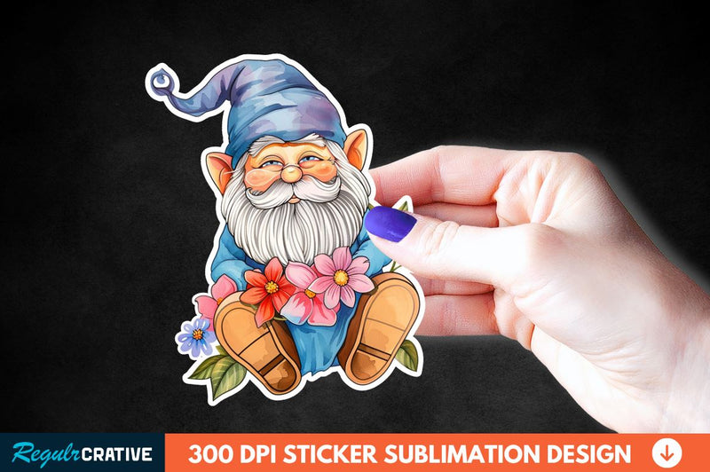 Mother's Day Gnome Sticker Clipart Sublimation Regulrcrative 
