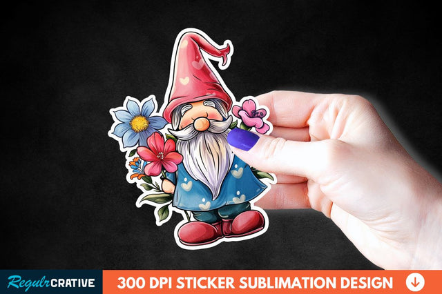 Mother's Day Gnome Sticker Clipart Sublimation Regulrcrative 
