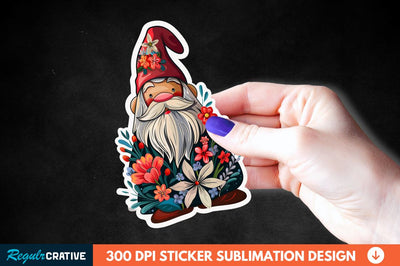 Mother's Day Gnome Sticker Clipart Sublimation Regulrcrative 