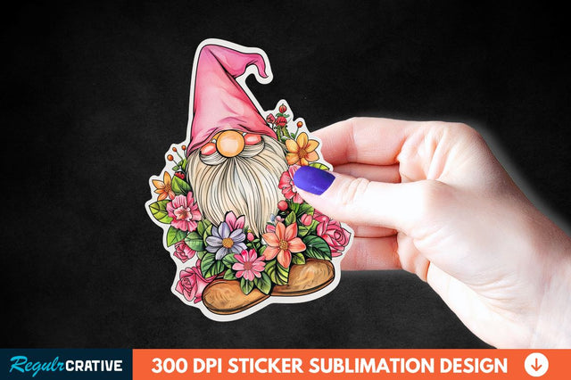 Mother's Day Gnome Sticker Clipart Sublimation Regulrcrative 