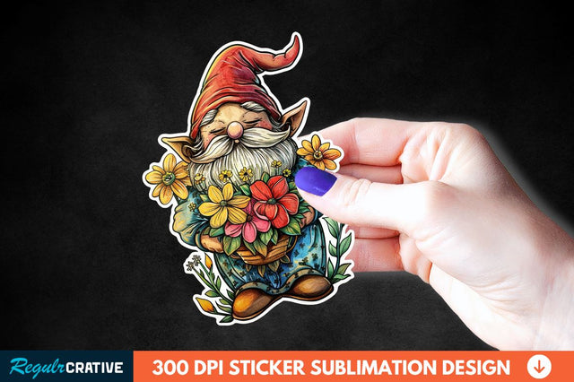 Mother's Day Gnome Sticker Clipart Sublimation Regulrcrative 