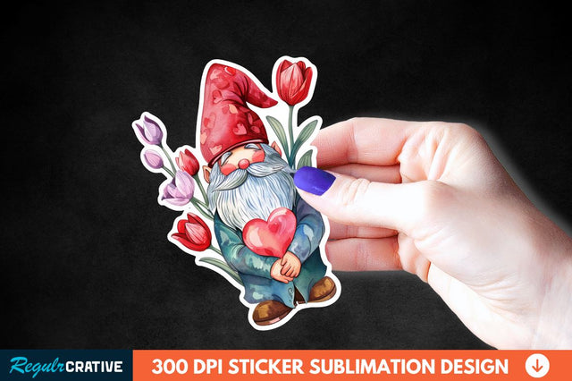 Mother's Day Gnome Sticker Clipart Sublimation Regulrcrative 