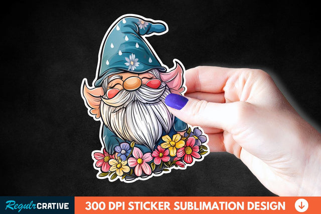 Mother's Day Gnome Sticker Clipart Sublimation Regulrcrative 