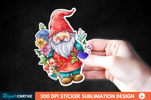 Mother's Day Gnome Sticker Clipart Sublimation Regulrcrative 