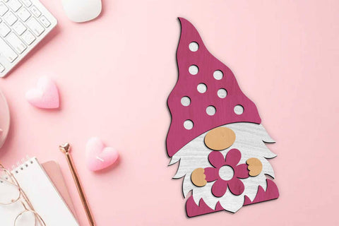 Mother's Day Gnomes Multilayer Templates SVG LaserCutano 