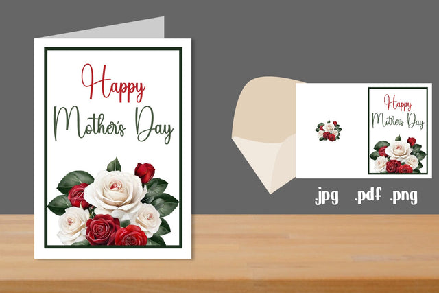 Mother's Day Greeting Card, Printable Greeting Card SVG zafrans studio 