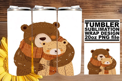 Mother's Day Joyful Mama Bear Tumbler Art - Celebrate Her Unconditional Love Sublimation afrosvg 