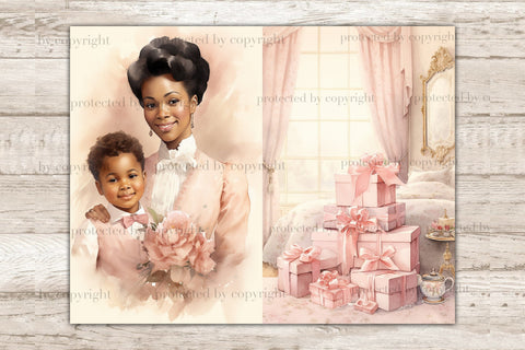 Mothers Day Junk Journal Paper | Digital Collage Sheet SVG GlamArtZhanna 