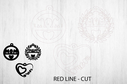 Mothers Day Keychain Design. Mothers Day Gift. SVG Samaha Design 