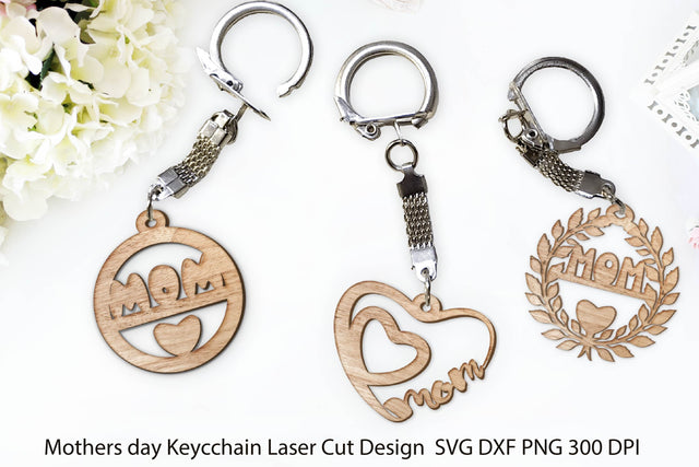 Mothers Day Keychain Design. Mothers Day Gift. SVG Samaha Design 