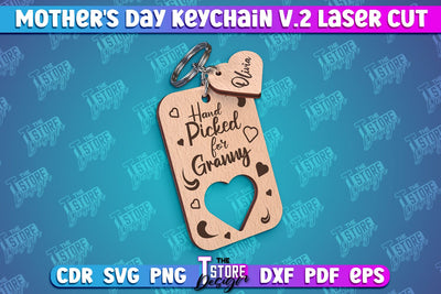 Mother’s Day Keychain | Happy Mother’s Day | Mom SVG Quotes | Gift for Granny v.2 SVG The T Store Design 