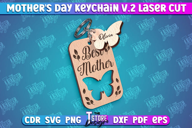 Mother’s Day Keychain | Happy Mother’s Day | Mom SVG Quotes | Gift for Granny v.2 SVG The T Store Design 