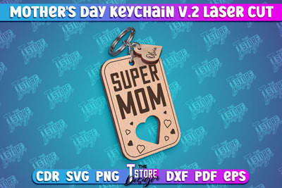 Mother’s Day Keychain | Happy Mother’s Day | Mom SVG Quotes | Gift for Granny v.2 SVG The T Store Design 