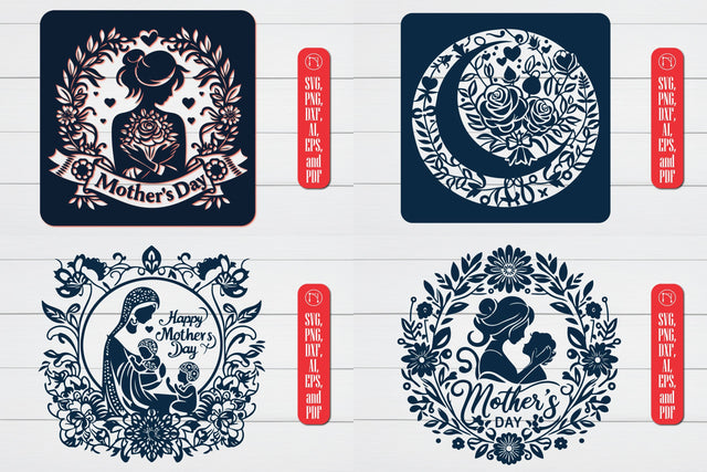 Mother's Day laser-cut SVG file Bundle SVG MD JOYNAL ABDIN 