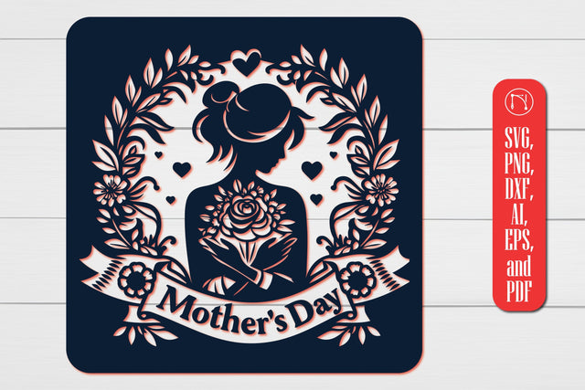 Mother's Day laser-cut SVG file SVG MD JOYNAL ABDIN 