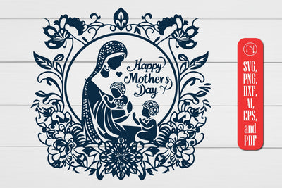 Mother's Day laser cut SVG file SVG MD JOYNAL ABDIN 