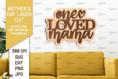 MOTHER'S DAY Laser Cut SVG. Laser Cut Mother's Day Wall Decor SVG Evgenyia Guschina 
