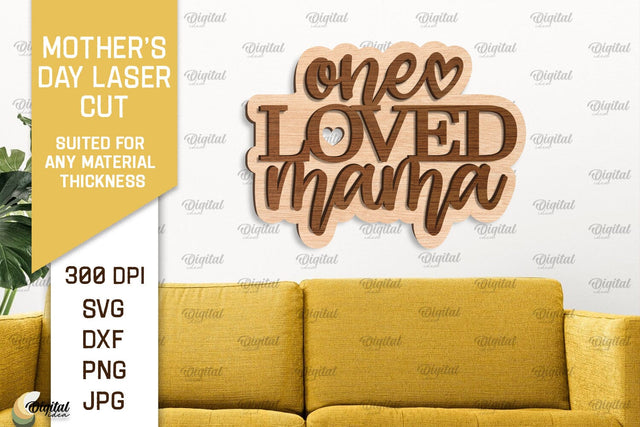 MOTHER'S DAY Laser Cut SVG. Laser Cut Mother's Day Wall Decor SVG Evgenyia Guschina 
