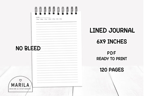 Mother's Day Lined Notebook + Cover #18 Digital Pattern Marilakits 