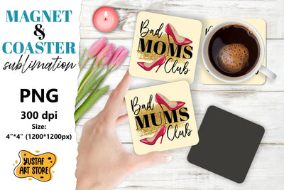 Mother's day magnet design/Mother's day coaster sublimation Sublimation Yustaf Art Store 