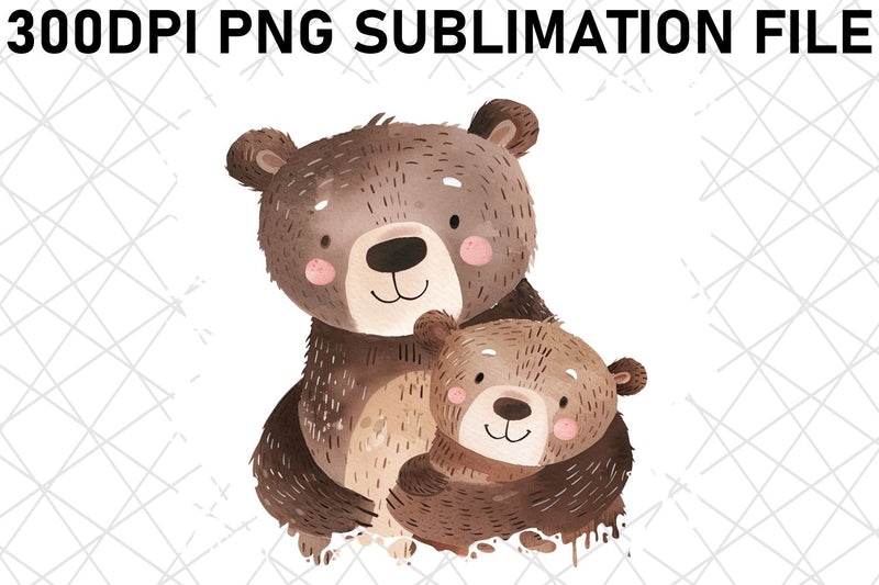 Mother's Day Mama Bear Sublimation Art Sublimation afrosvg 