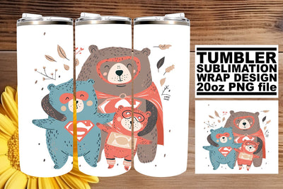 Mother's Day Mama Bear Tumbler Wrap Sublimation afrosvg 