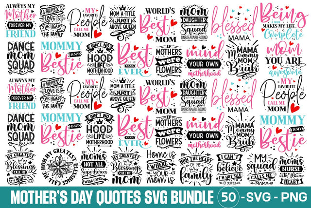 Mother's day Mega SVG Bundle, Best Seller,SVGs,Quotes and Sayings,Food & Drink,On Sale, Print & Cut SVG designmaster24 