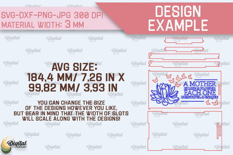 Mothers Day Money Box SVG Bundle. Laser Cut Money Gift Box SVG Evgenyia Guschina 