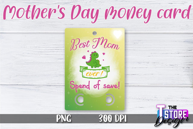 Mother's Day Money Card PNG Design | Mom Money Holder | Happy Mother's Day Sublimation The T Store Design 