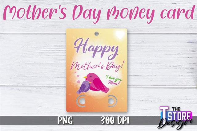 Mother's Day Money Card PNG Design | Mom Money Holder | Happy Mother's Day Sublimation The T Store Design 