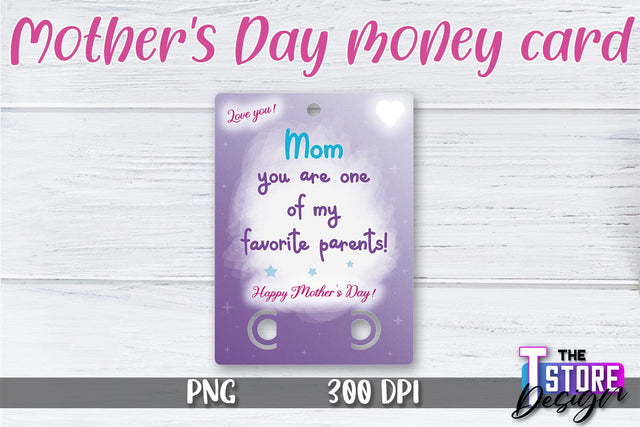 Mother's Day Money Card PNG Design | Mom Money Holder | Happy Mother's Day Sublimation The T Store Design 