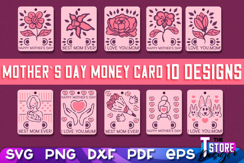Mother’s Day Money Card SVG | Mother’s Day SVG Design | Mom SVG Quotes SVG The T Store Design 