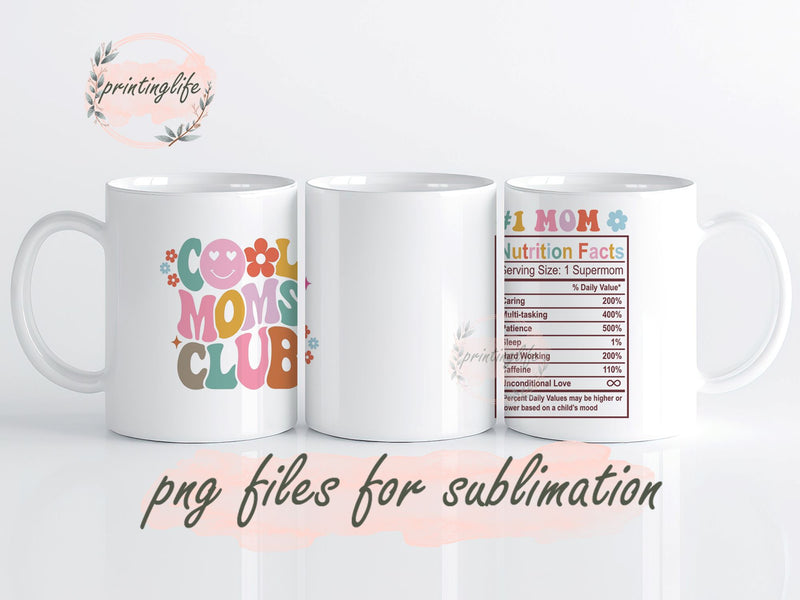 Mothers Day Mug Wrap Design, Instant Digital Design Download Mug Wrap Design, Mug Design PNG Sublimation PrintingLife 