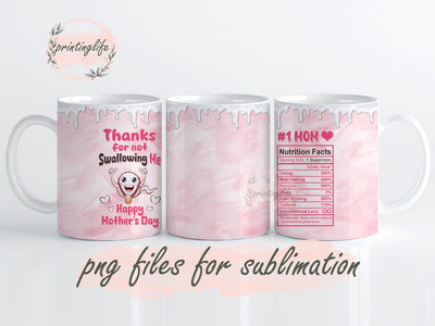 Mothers Day Mug Wrap Design, Instant Digital Design Download Mug Wrap Design, Mug Design PNG Sublimation PrintingLife 