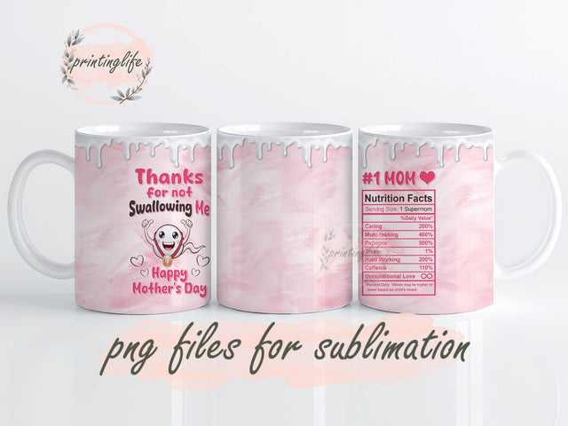 Mothers Day Mug Wrap Design, Instant Digital Design Download Mug Wrap Design, Mug Design PNG Sublimation PrintingLife 