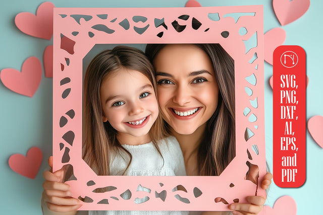 Mother's Day Photo Frame Paper cut SVG SVG MD JOYNAL ABDIN 