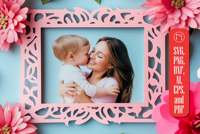 Mother's Day Photo Frame Paper cut SVG SVG MD JOYNAL ABDIN 