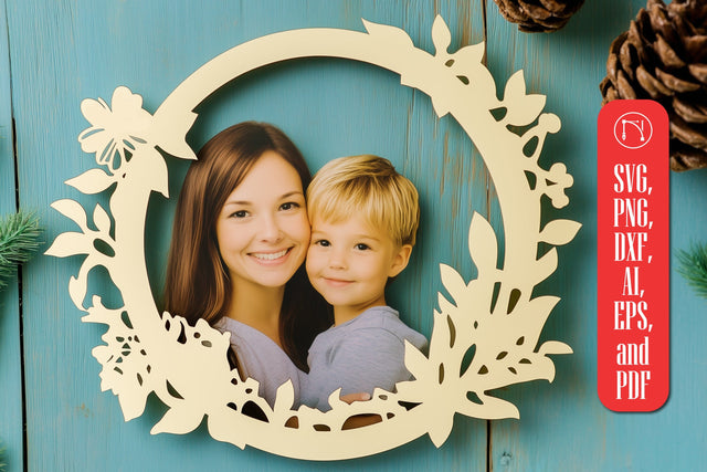 Mother's Day Photo Frame Paper cut SVG SVG MD JOYNAL ABDIN 