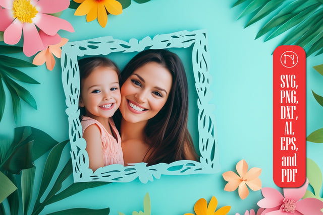 Mother's Day Photo Frame Paper cut SVG SVG MD JOYNAL ABDIN 