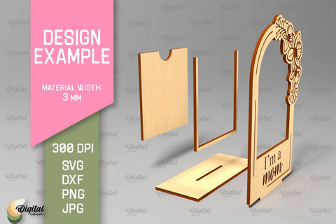 Mother`s Day Photo Frame SVG. Photo Frame Laser Cut SVG Evgenyia Guschina 