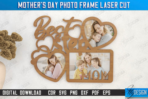 Mother’s Day Photo Frames Bundle | Gift Idea | Wall Décor | Hanging Frames | CNC Files SVG Fly Design 