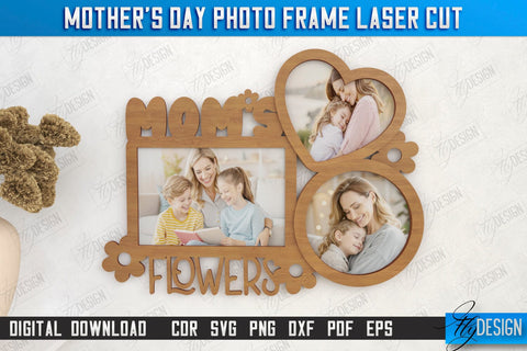 Mother’s Day Photo Frames Bundle | Gift Idea | Wall Décor | Hanging Frames | CNC Files SVG Fly Design 