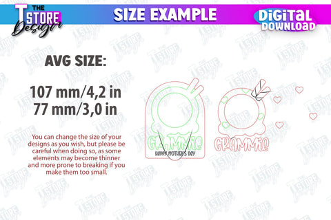 Mother’s Day Photo Magnet | Personalized Photo Magnets | Gift Idea | CNC File SVG The T Store Design 